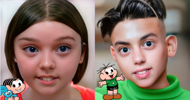 No momento, você está visualizando Artista cria versões realistas da Turma da Mônica