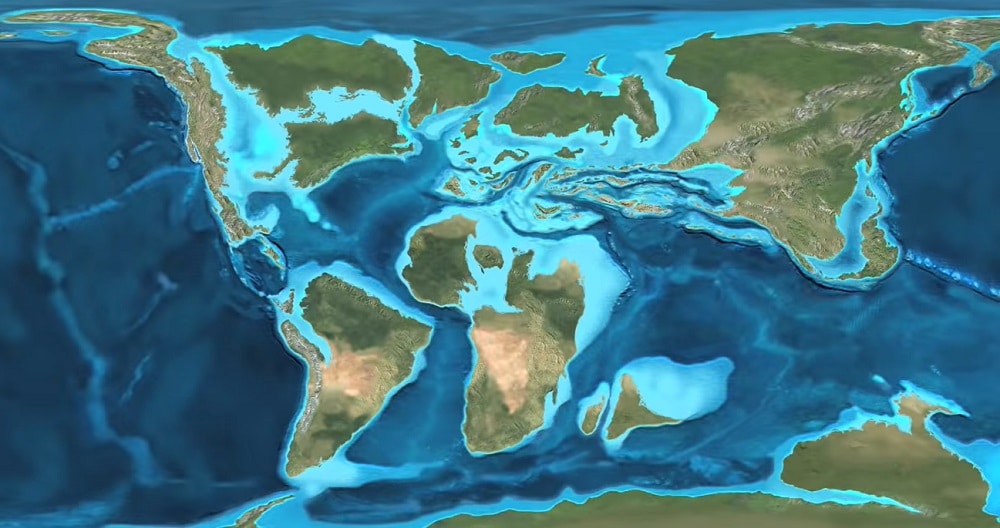 No momento, você está visualizando Movimento das placas tectônicas da Terra de bilhão de anos