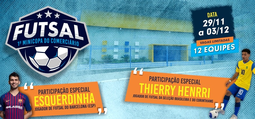 No momento, você está visualizando 1ª Minicopa do Comerciário’ contará com craques do futsal