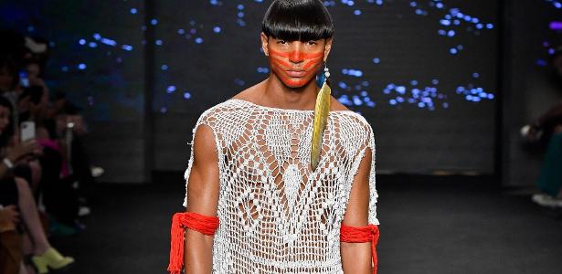 No momento, você está visualizando SPFW N54: Jovem modelo de origem Pataxó fez 15 desfiles