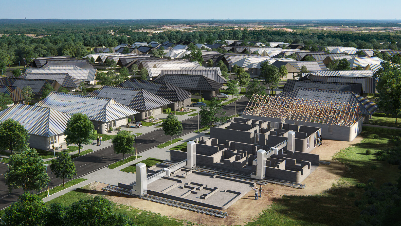 No momento, você está visualizando 1º bairro sustentável e impresso em 3D é inaugurado nos EUA