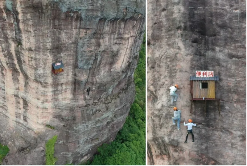 No momento, você está visualizando NAS ALTURAS: Loja de conveniência cravada em penhasco a 120 m do chão