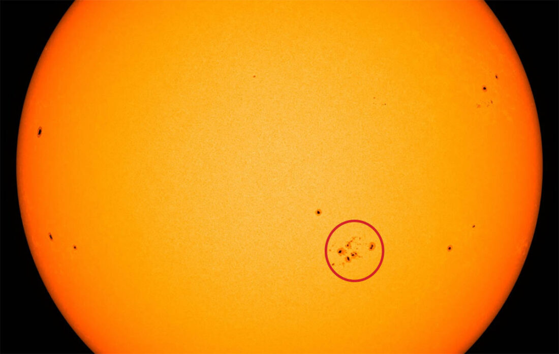 No momento, você está visualizando Observatório no Brasil capta mancha solar que lançou jato de plasma canibal para a Terra