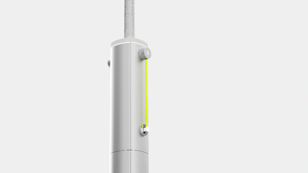 No momento, você está visualizando Conheça o primeiro poste que também carrega carros elétricos