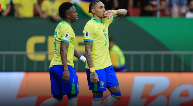 No momento, você está visualizando Vini Jr decide no fim, e Brasil vence Colômbia em jogo tenso