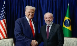 Leia mais sobre o artigo Trump registra encontro com Lula em sua rede social