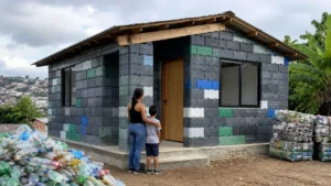 Leia mais sobre o artigo Casa pré-fabricada com blocos de plástico reciclado é erguida em dois dias