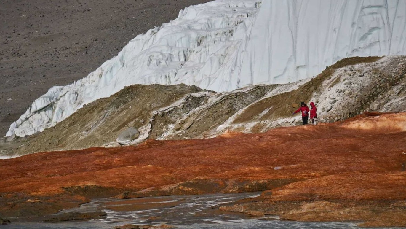 No momento, você está visualizando Por que as Cataratas de Sangue deixaram o gelo da Antártica vermelho?