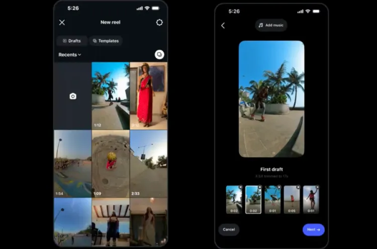 No momento, você está visualizando Instagram lança recurso que edita clipes de Reels automaticamente