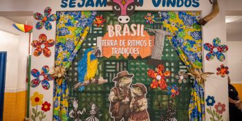 Alunos CMEI Vanier conhecem cultura das cinco regiões do Brasil