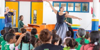 Piano Gente leva balé e música as escolas de Cuiabá